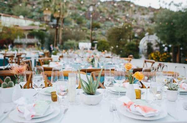 This Old Hollywood wedding reception venues is a Foodie Delight